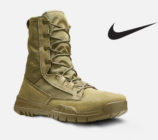 nike coyote brown boots steel toe