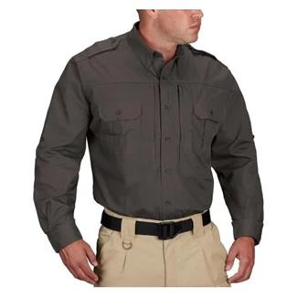 Men's Propper Lightweight Long Sleeve Tactical Dress Shirts Charcoal Gray
