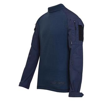 Men's TRU-SPEC Poly / Cotton Ripstop Combat Shirts Navy