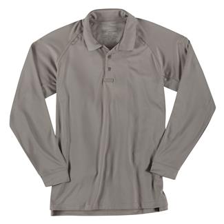 Men's 5.11 Long Sleeve Performance Polos Silver Tan