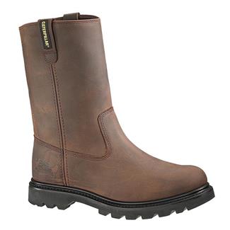 Men's CAT Revolver Steel Toe Boots Dark Brown