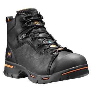 Men's Timberland PRO 6" Endurance Steel Toe Waterproof Boots Rustler Black