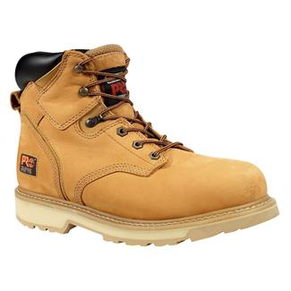 Men's Timberland PRO 6" Pit Boss Leather Boots Nubuck Wheat