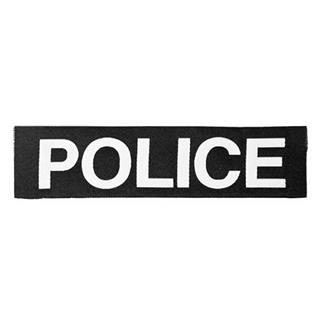 Elite Survival Systems Police Patch White on Black