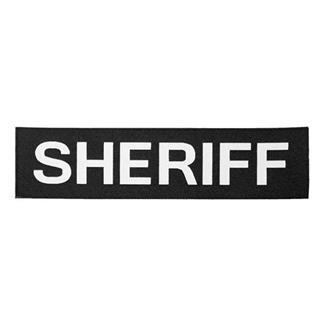 Elite Survival Systems Sheriff Patch White on Black