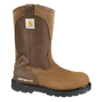 Men's Carhartt 11" Wellington Work Boot Waterproof Bison Brown