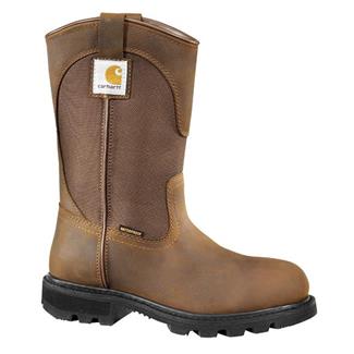 Women's Carhartt 11" Wellington Steel Toe Waterproof Boots Bison Brown