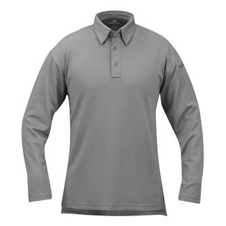 Men's Propper Long Sleeve ICE Performance Polos Gray