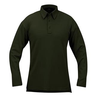 Men's Propper Long Sleeve ICE Performance Polos Dark Green