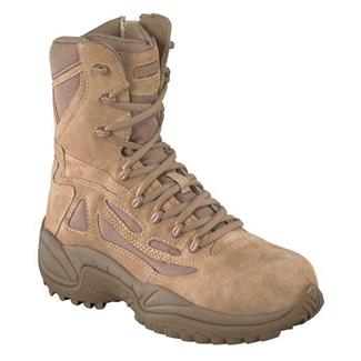 Women's Reebok 8" Rapid Response RB Composite Toe Side-Zip Boots Desert Tan