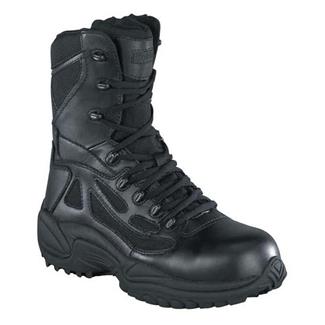Women's Reebok 8" Rapid Response RB Composite Toe Side-Zip Boots Black