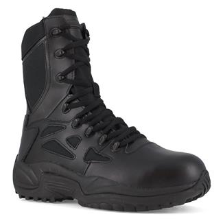 Men's Reebok 8" Rapid Response RB Composite Toe Side-Zip Boots Black