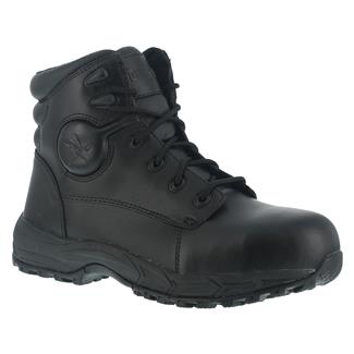 Men's Iron Age Ground Finish Steel Toe Boots Black