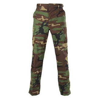 Men's Propper Uniform Poly / Cotton Ripstop BDU Pants Woodland Camo