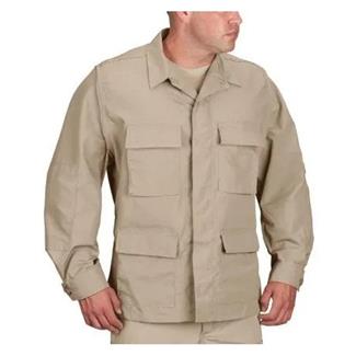 Men's Propper Uniform Poly / Cotton Ripstop BDU Coats Khaki