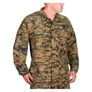 Men's Propper Uniform Poly / Cotton Ripstop BDU Coats Digital Woodland