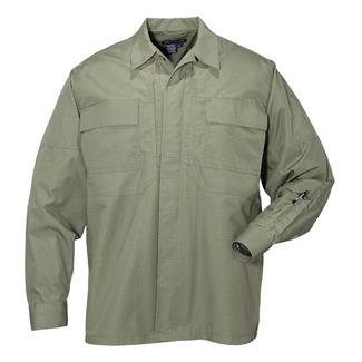 Men's 5.11 Long Sleeve Poly / Cotton Ripstop TDU Shirts TDU Green