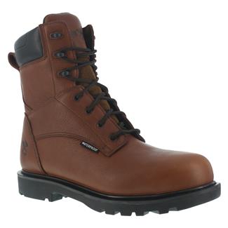 Men's Iron Age 8" Hauler Composite Toe Waterproof Boots Brown