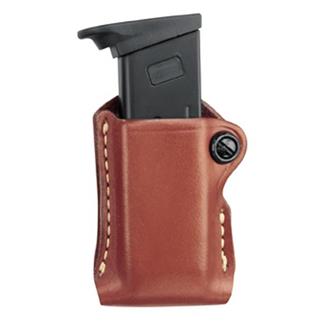 Gould & Goodrich Gold Line Paddle Style Single Mag Case Chestnut Brown