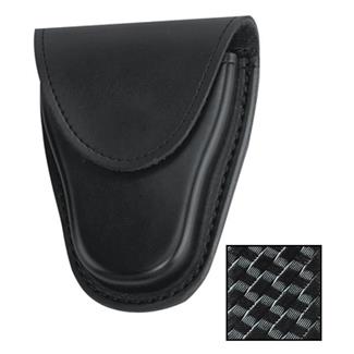Gould & Goodrich K-Force Hidden Snap Chain Handcuff Case Basket Weave Black