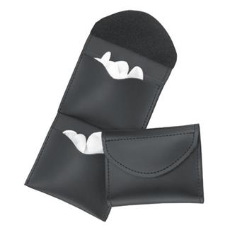 Gould & Goodrich Leather Two-Pocket Glove Case Black Plain