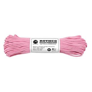 Rothco Nylon 550 LB Type III Commercial Paracord - 100ft Rose Pink