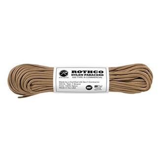 Rothco Nylon 550 LB Type III Commercial Paracord - 100ft Tan