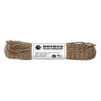 Rothco Nylon 550 LB Type III Commercial Paracord - 100ft Desert Camo