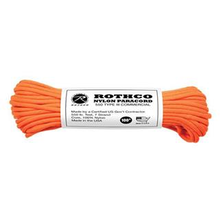 Rothco Nylon 550 LB Type III Commercial Paracord - 100ft Safety Orange