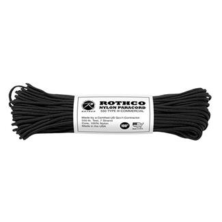 Rothco Nylon 550 LB Type III Commercial Paracord - 100ft Black