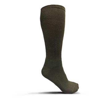 USOA Antimicrobial Boot Socks - 3 Pair Green (3-pack)