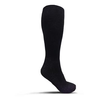 USOA Antimicrobial Boot Socks - 3 Pair Black (3-pack)