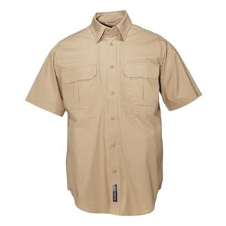 Men's 5.11 Short Sleeve Cotton Tactical Shirts Coyote