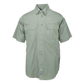 Men's 5.11 Short Sleeve Cotton Tactical Shirts OD Green