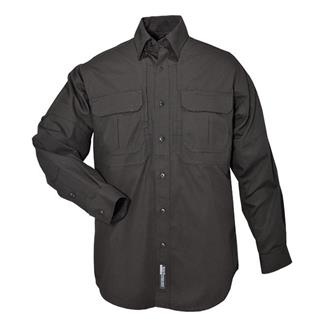 Men's 5.11 Long Sleeve Cotton Tactical Shirts Black