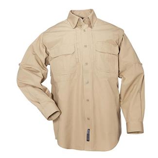 Men's 5.11 Long Sleeve Cotton Tactical Shirts Coyote