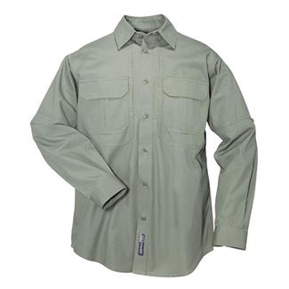 Men's 5.11 Long Sleeve Cotton Tactical Shirts OD Green