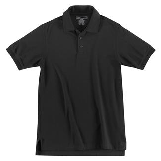 Men's 5.11 Short Sleeve Utility Polos Black
