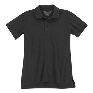 Women's 5.11 Short Sleeve Professional Polos Black