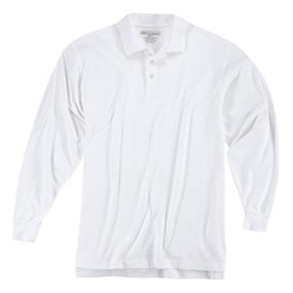 Men's 5.11 Long Sleeve Professional Polos White