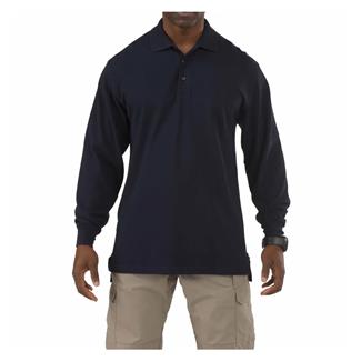 Men's 5.11 Long Sleeve Professional Polos Dark Navy