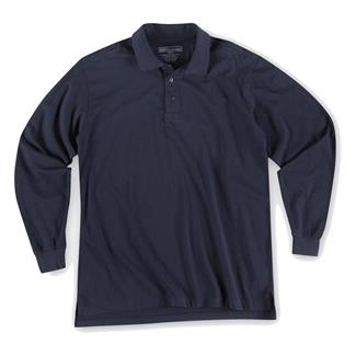 Men's 5.11 Long Sleeve Tactical Polos Dark Navy