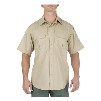 Men's 5.11 Short Sleeve Taclite Pro Shirts TDU Khaki