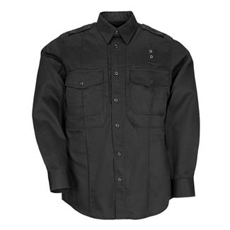 Men's 5.11 Long Sleeve Twill PDU Class B Shirts Black