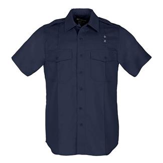 Men's 5.11 Short Sleeve Taclite PDU Class A Shirts Midnight Navy