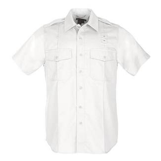Men's 5.11 Short Sleeve Twill PDU Class A Shirts White