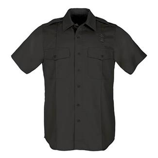 Men's 5.11 Short Sleeve Twill PDU Class A Shirts Black