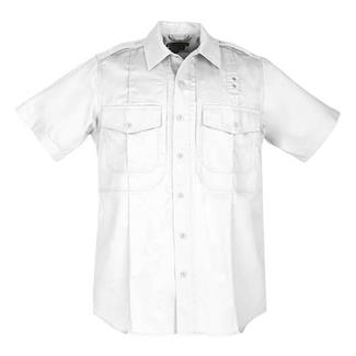 Men's 5.11 Short Sleeve Twill PDU Class B Shirts White
