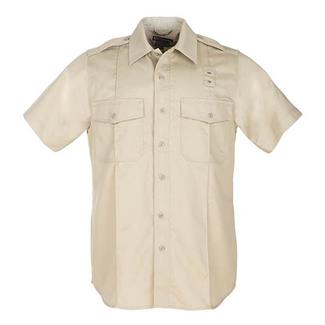 Women's 5.11 Short Sleeve Twill PDU Class A Shirts Silver Tan