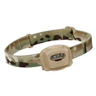 Princeton Tec Quad Tactical Headlamp Red / Blue / Green MultiCam